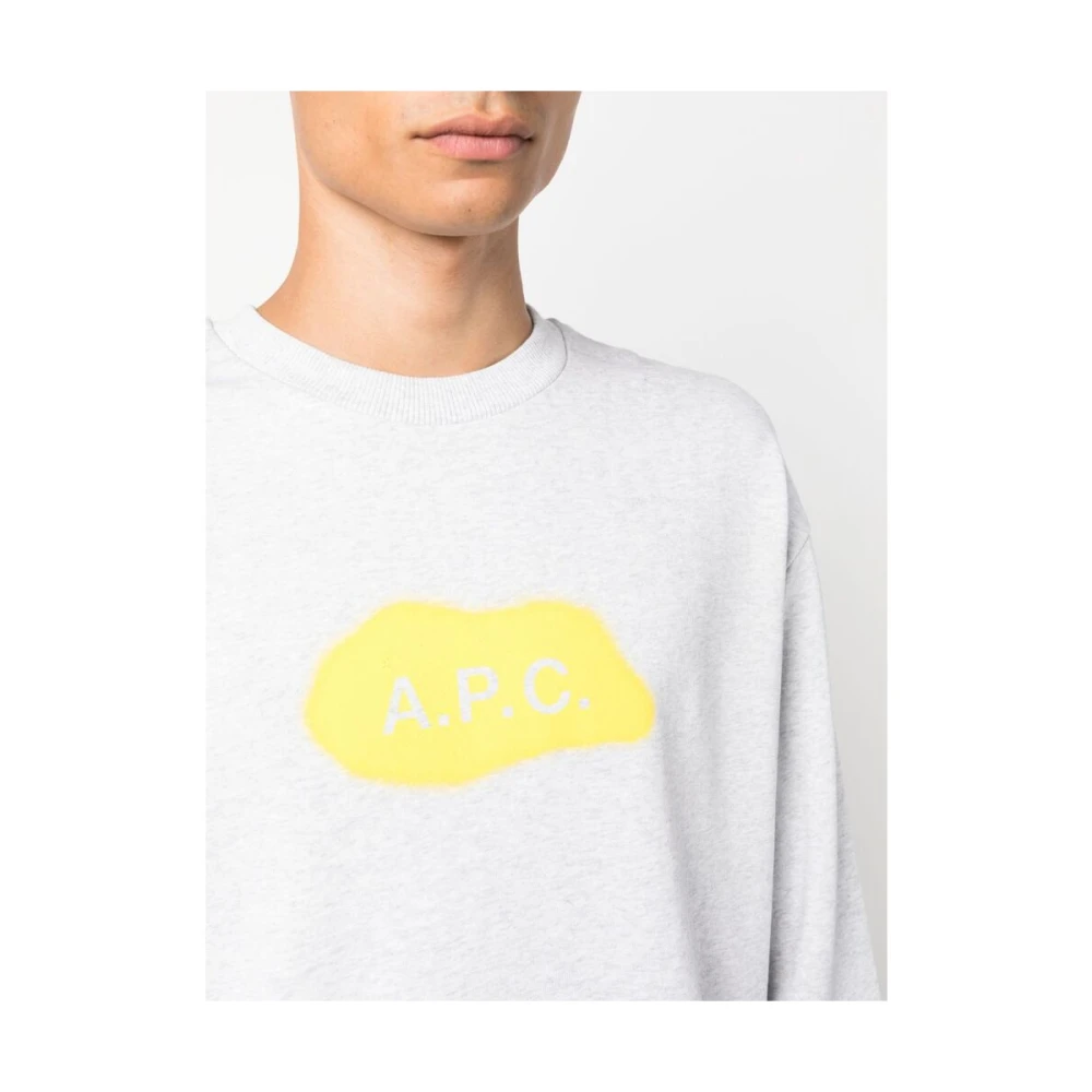 A.p.c. Alastor Spray-Paint Sweatshirt Gray Heren