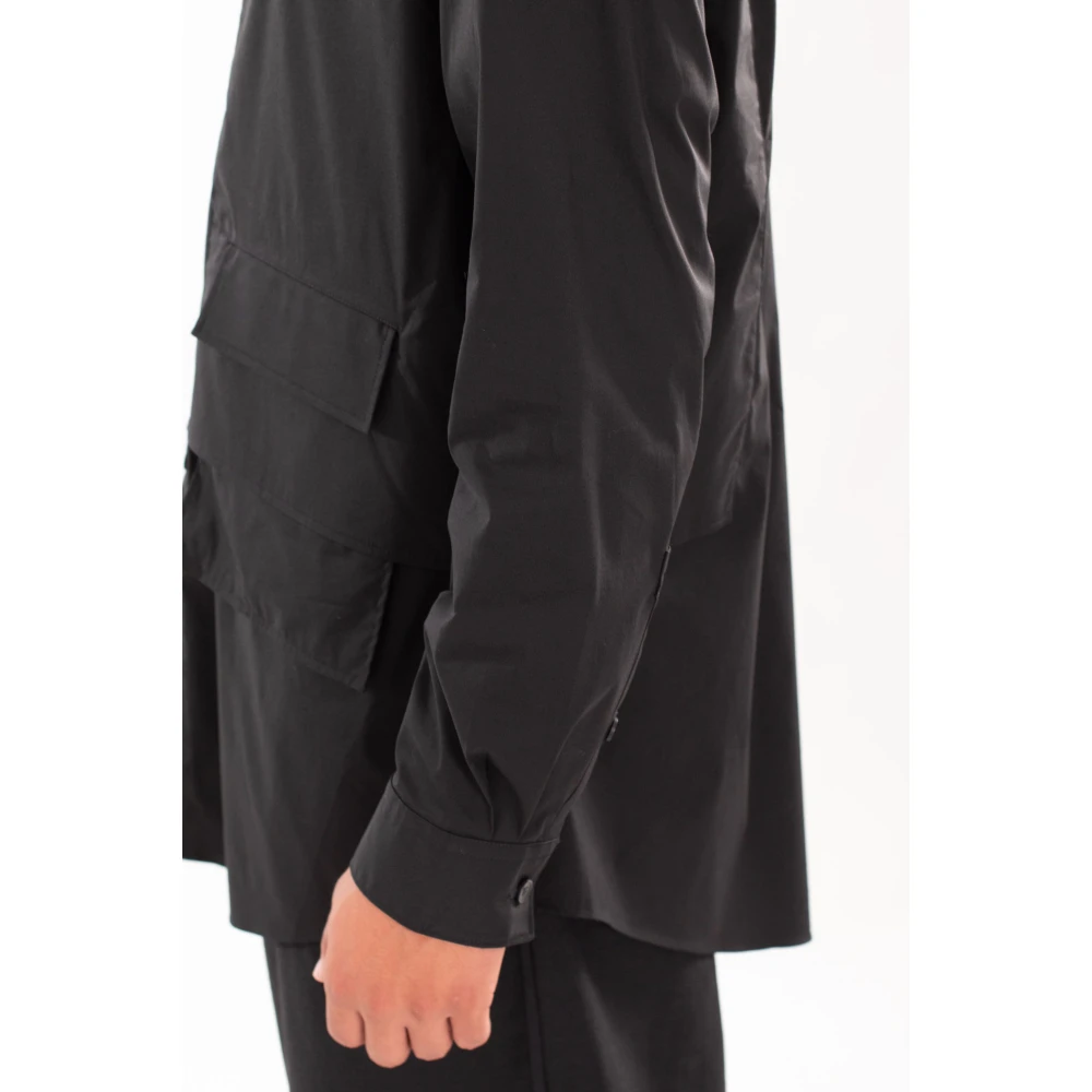 Y-3 Zwarte Cargo Shirt voor Mannen Black Heren