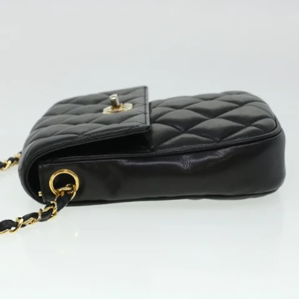 Chanel Vintage Pre-owned Leather chanel-bags Black Dames