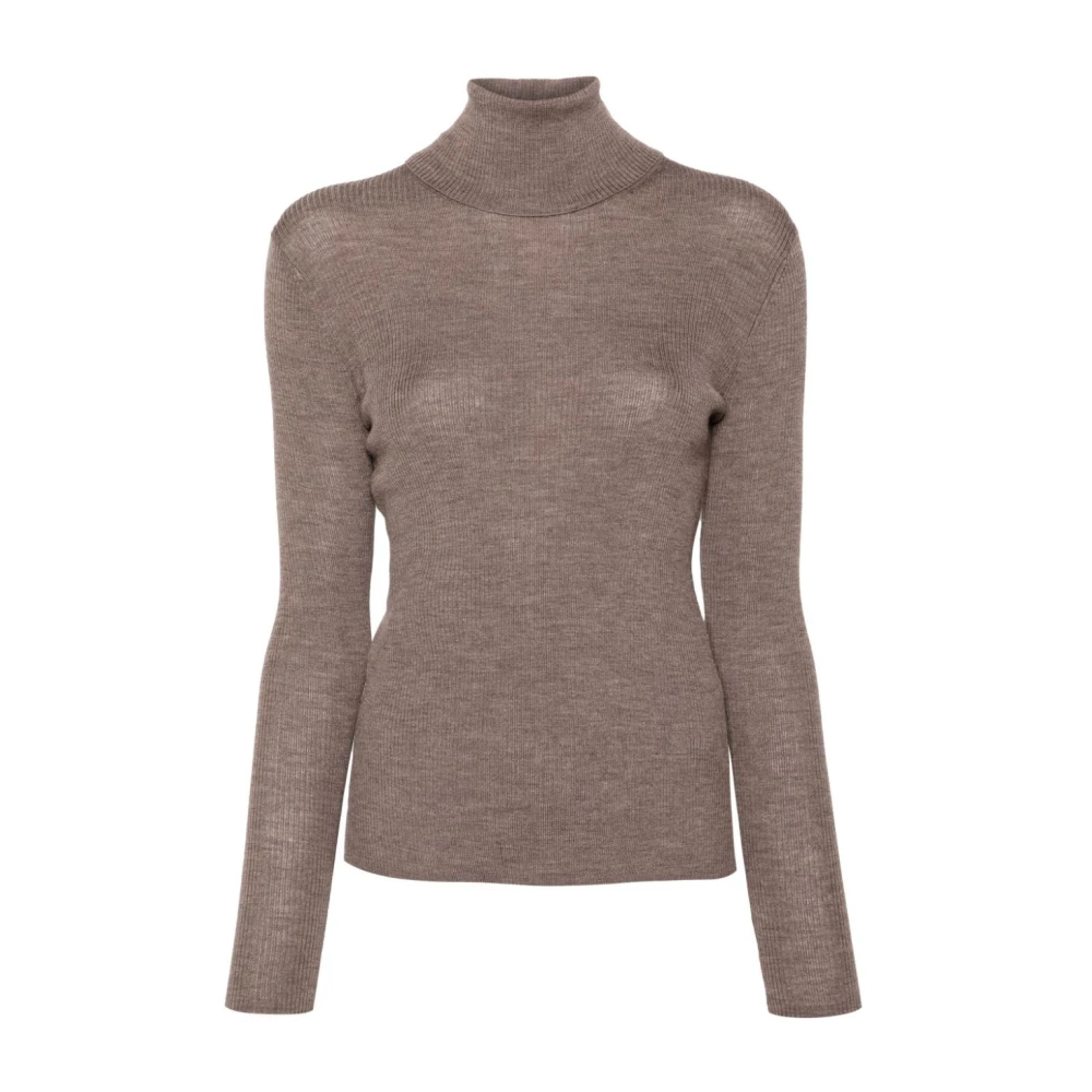 P.a.r.o.s.h. Visone Gebreide Top Brown Dames