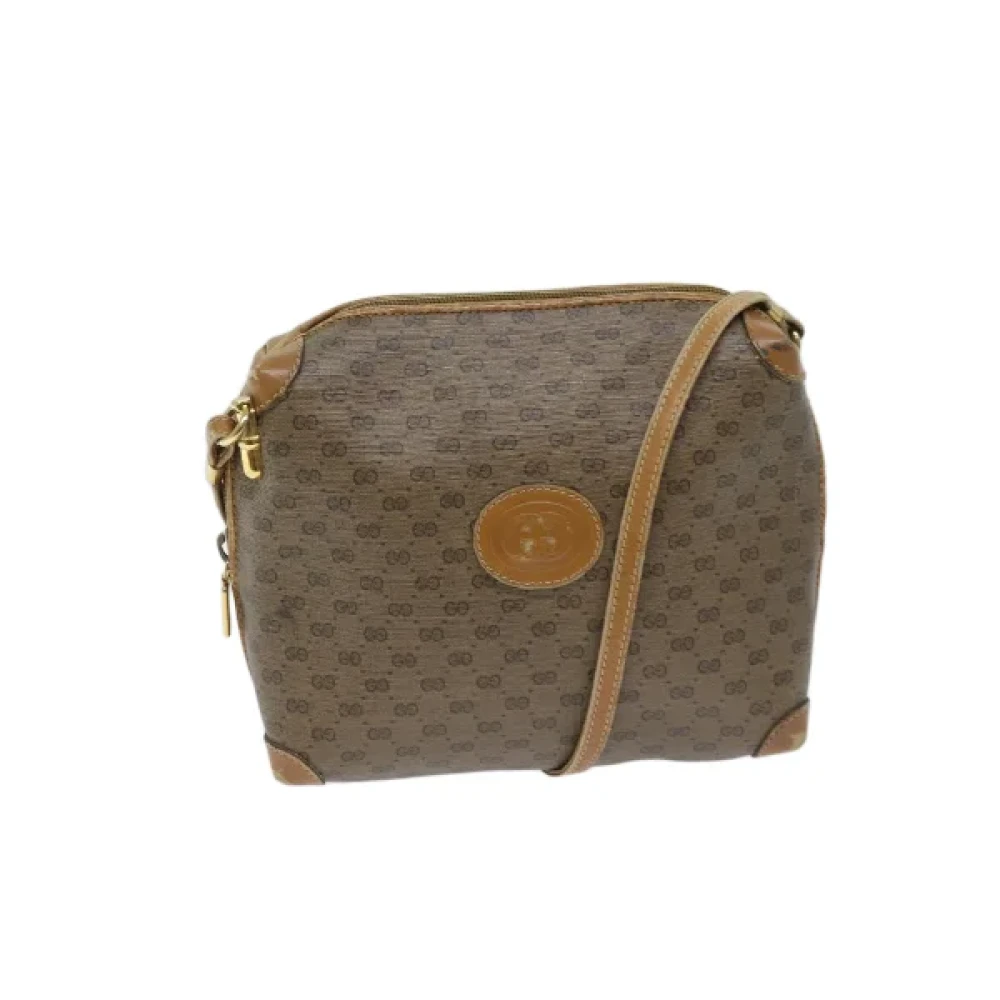 Gucci Vintage Pre-owned Canvas gucci-bags Beige Dames