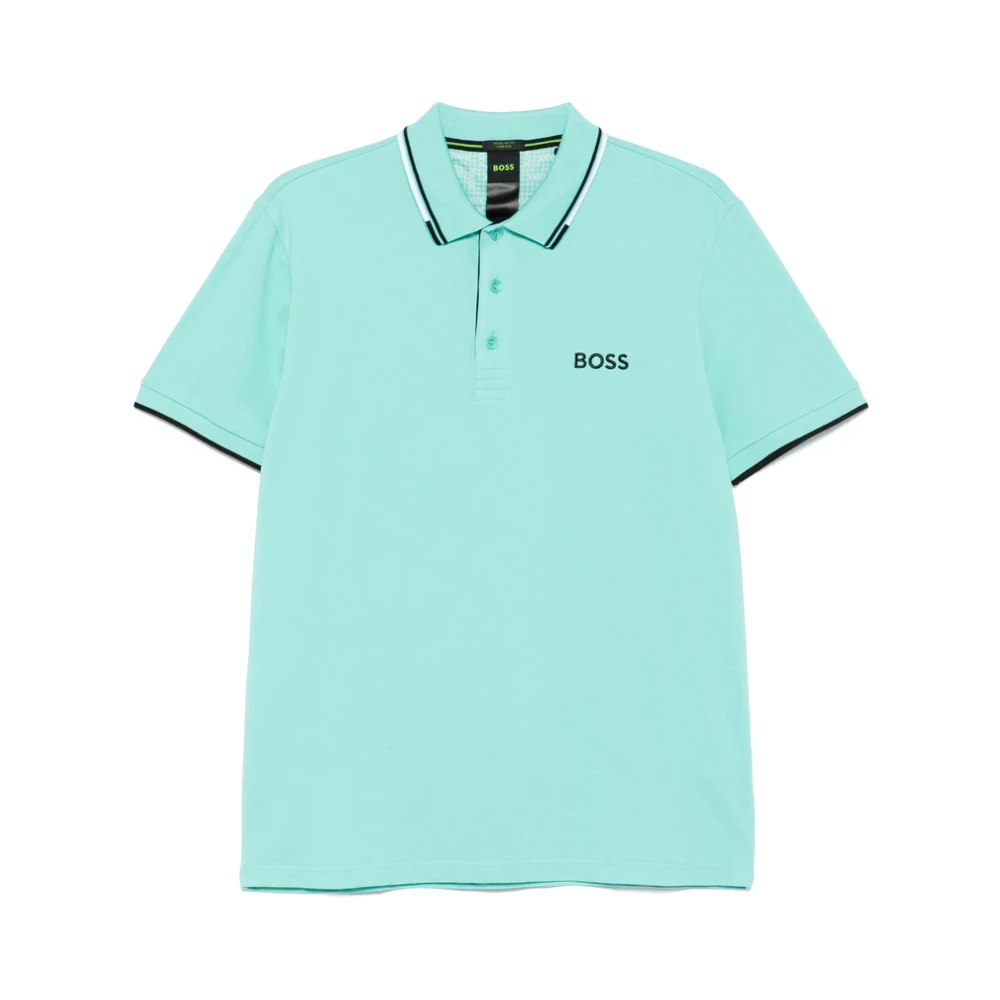 Hugo Boss Groene Aqua Korte Mouw Sweater Green Heren