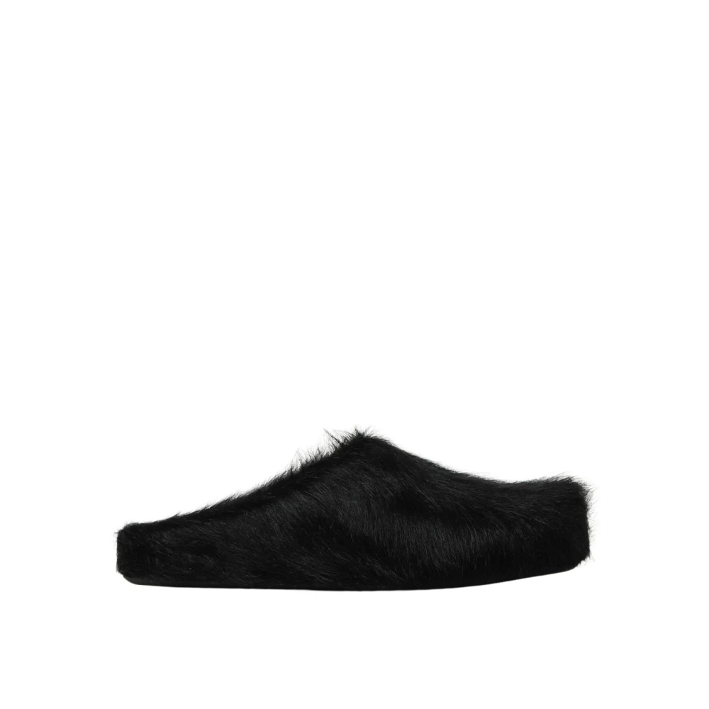 Marni Fussbett Long Haired Mules - Man Mules Black Eu - 41 - Immagine 5