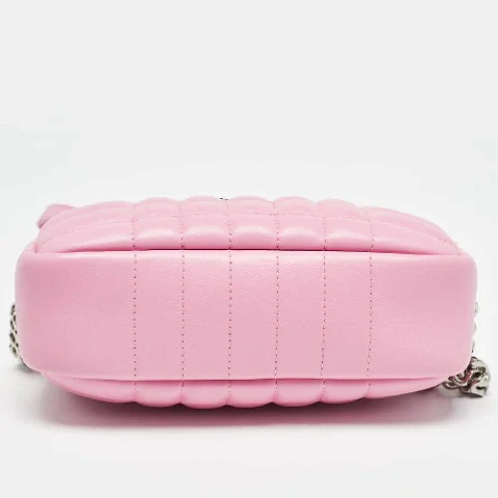 Burberry Vintage Pre-owned Leather shoulder-bags Pink Dames