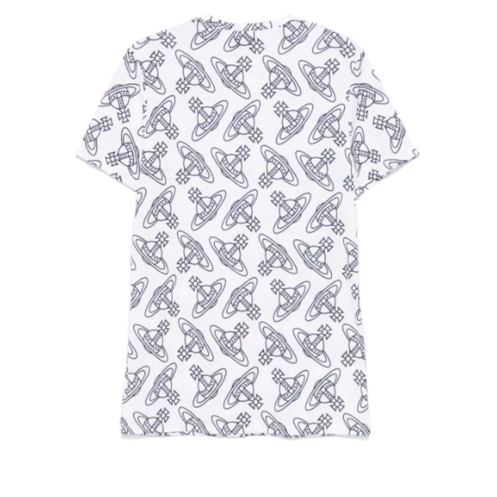 Vivienne Westwood Witte Ondershirt met Orb Voering White Heren