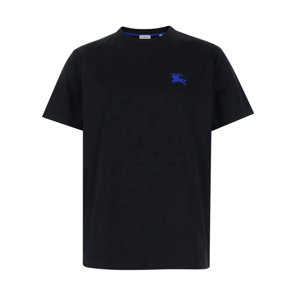 Burberry Men's Black T-Shirts, S, Embroidered Logo T-Shirt