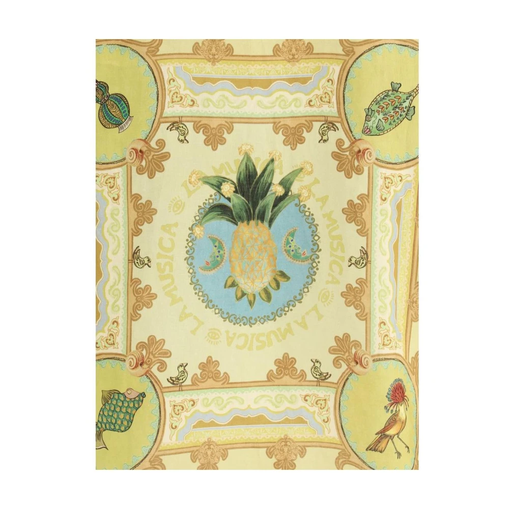 Alemais Levendige Ananas Print Tuniek Jurk Multicolor Dames