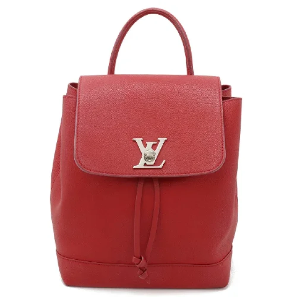 Louis Vuitton Vintage Pre-owned Leather backpacks Red Dames