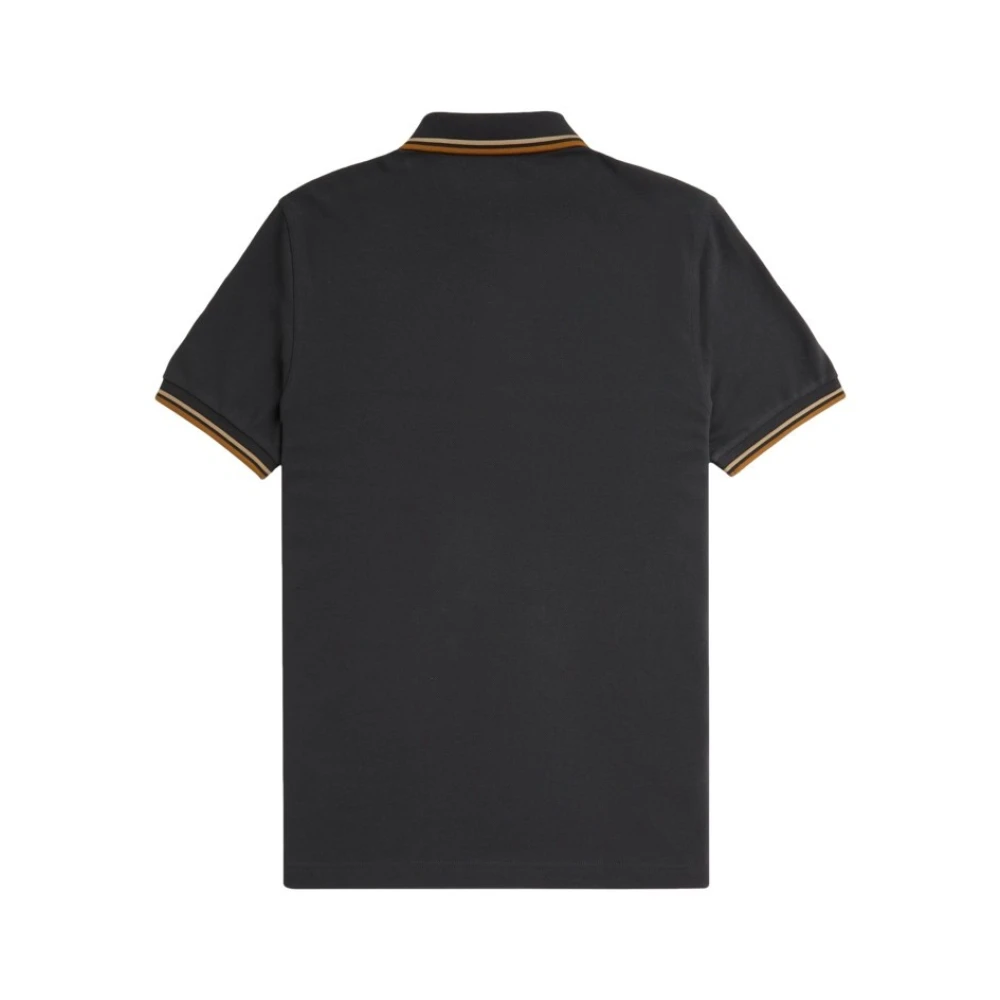 Fred Perry Antraciet Twin Tipped Polo Shirt Green Heren