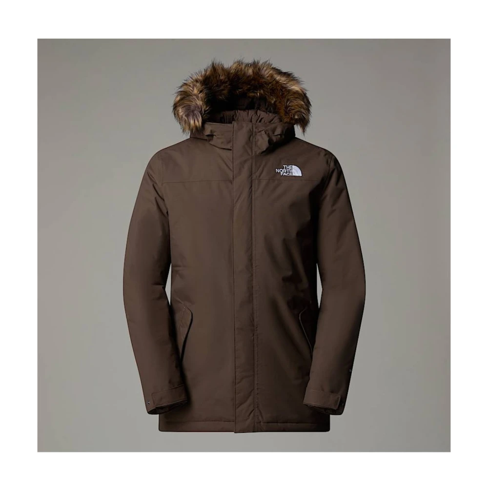 The North Face Gerecyclede Zaneck Jas Winddichte Capuchon Brown Heren