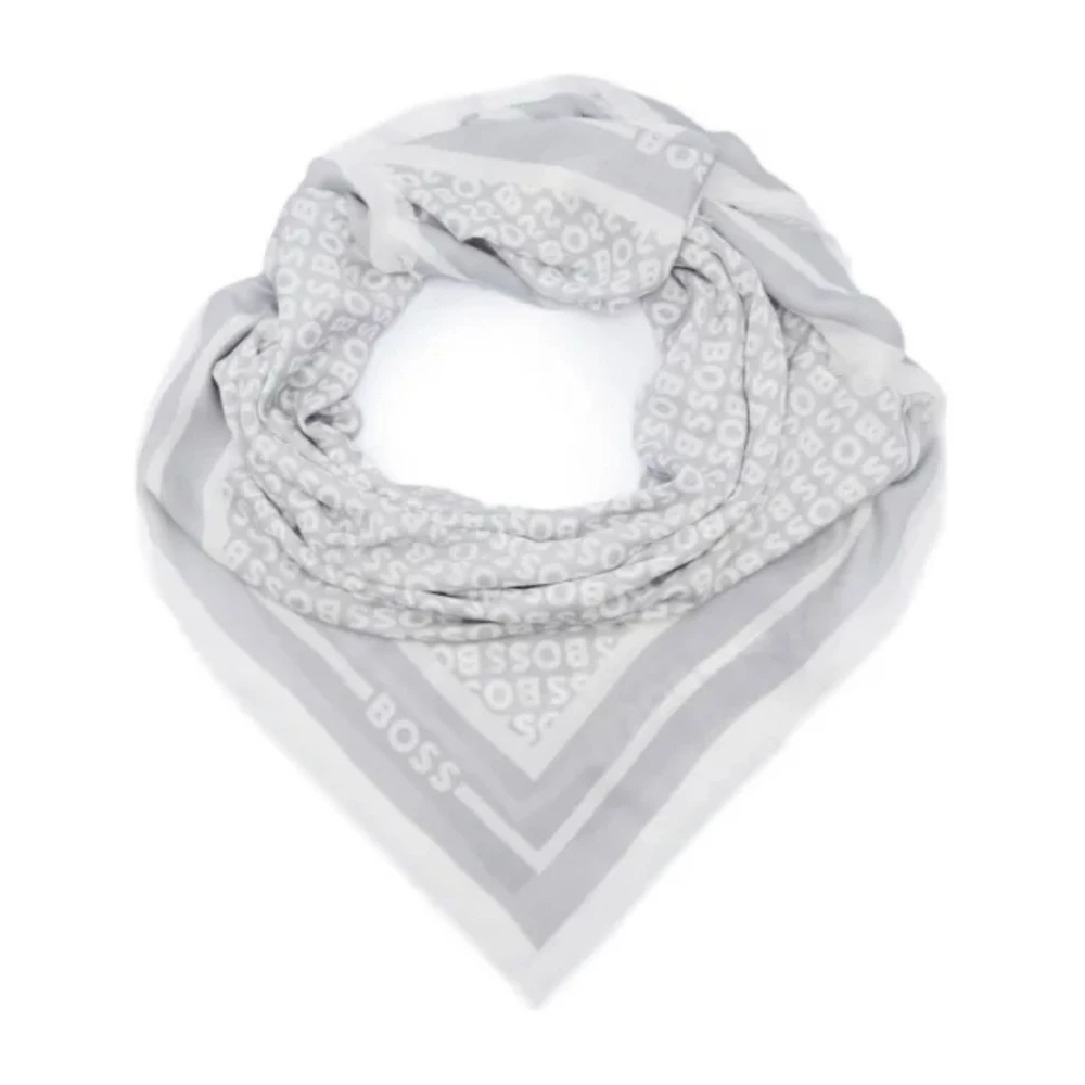 Hugo Boss Elegante Sjaal voor Vrouwen Gray Dames