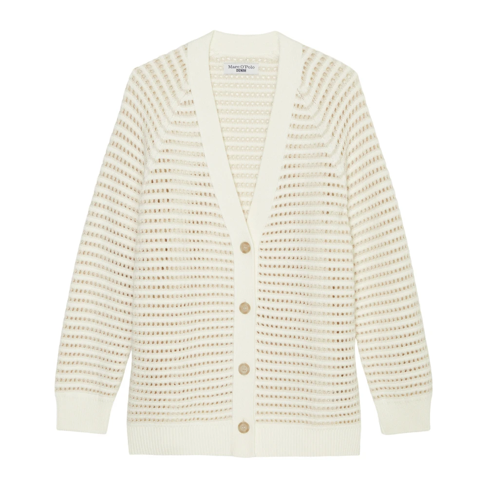 Marc O'Polo V-hals vest relaxed White Dames