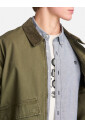 veste-en-coton-vert-avec-col-en-velours