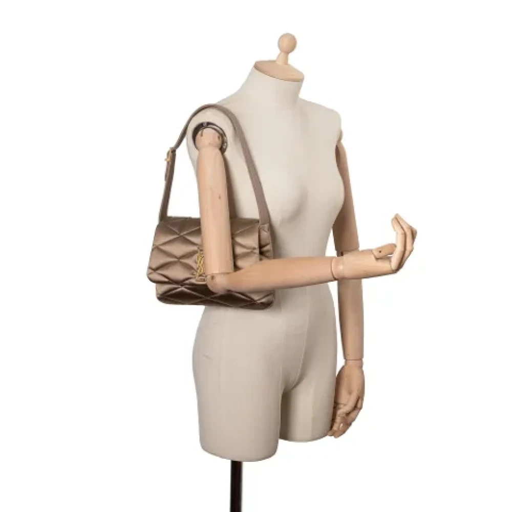 Yves Saint Laurent Vintage Pre-owned Suede handbags Brown Dames