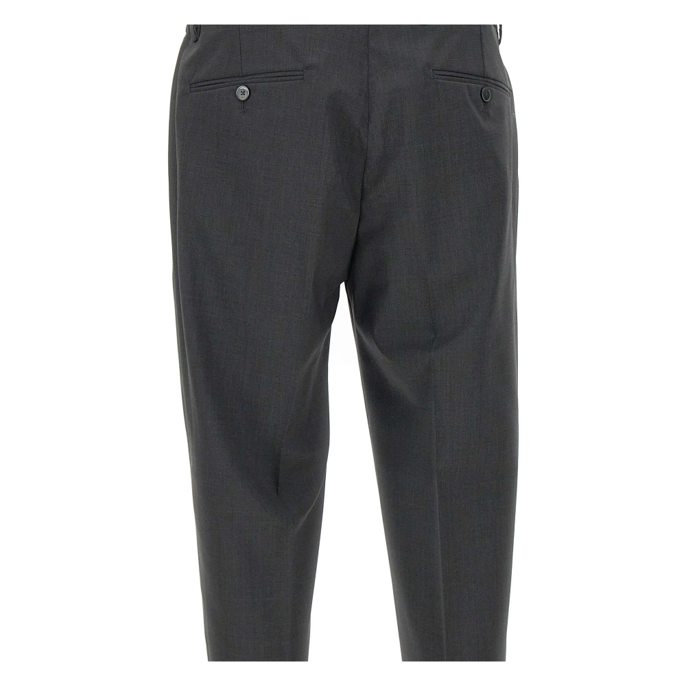 Briglia Grijze Stretchwol Broek Gray Heren