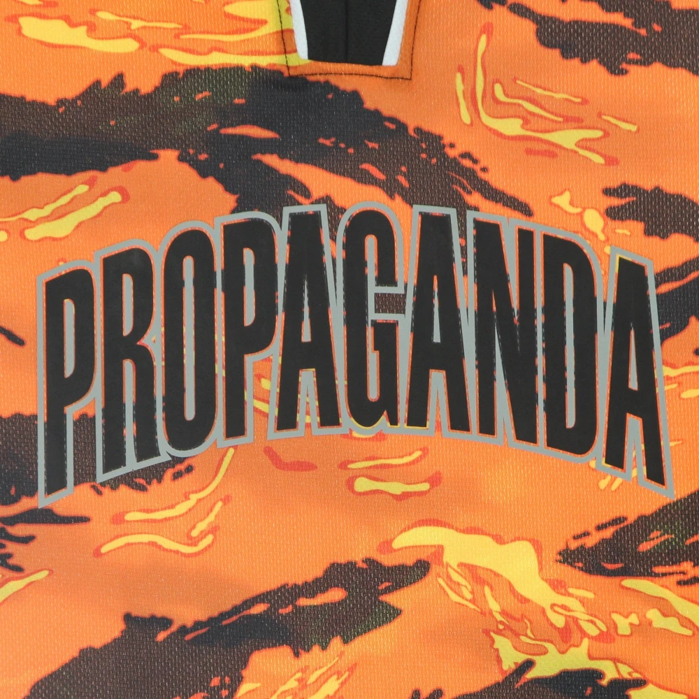Propaganda Tiger Camo Basketball Tank Top Orange Heren