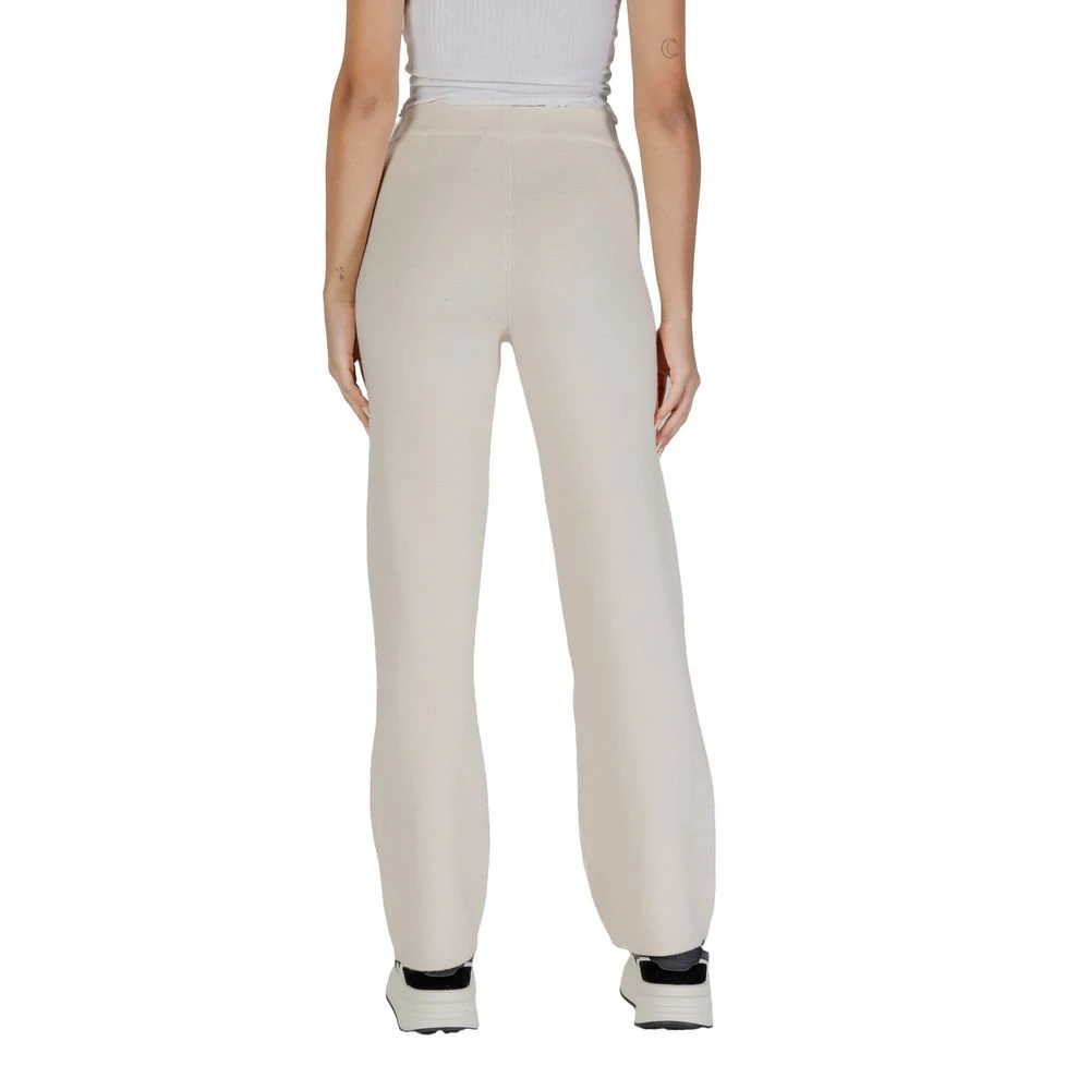 Vero Moda Crème Viscose Jeans & Broek White Dames