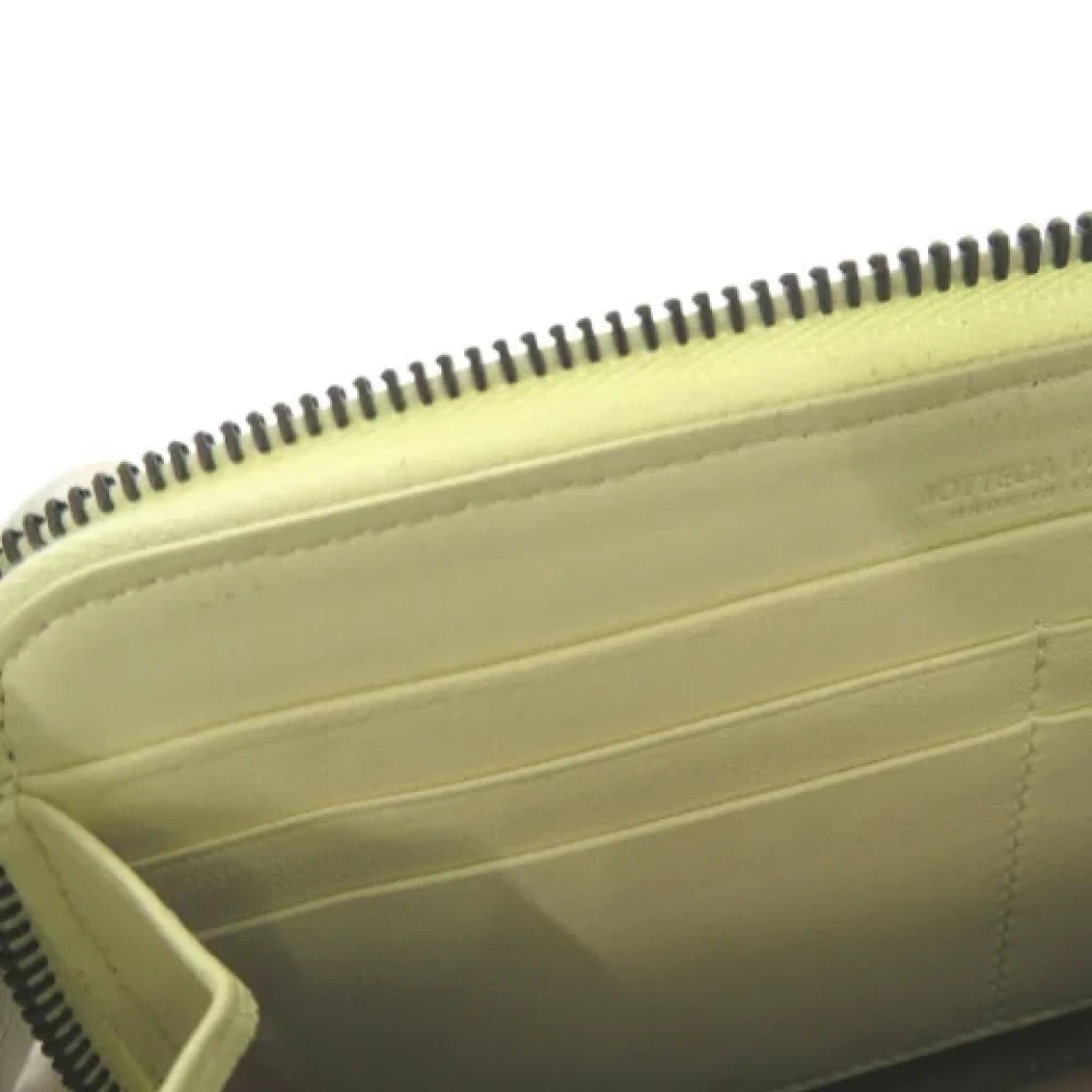 Bottega Veneta Vintage Pre-owned Fabric wallets Yellow Dames