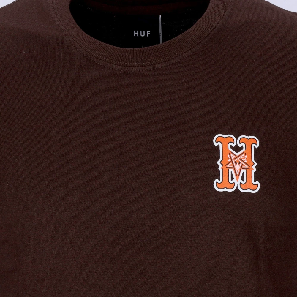 HUF Thrasher Chocolade Heren T-shirt Brown Heren