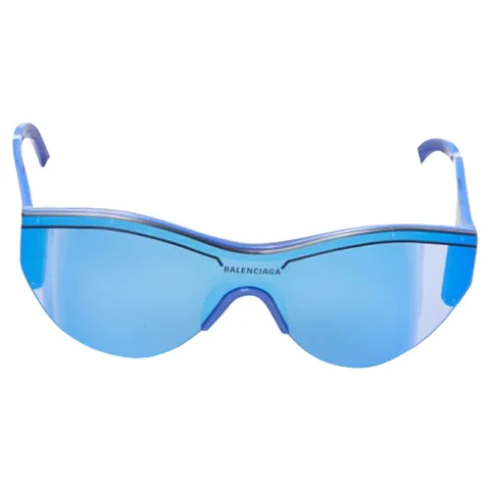 Balenciaga Vintage Pre-owned Acetate sunglasses Blue Dames
