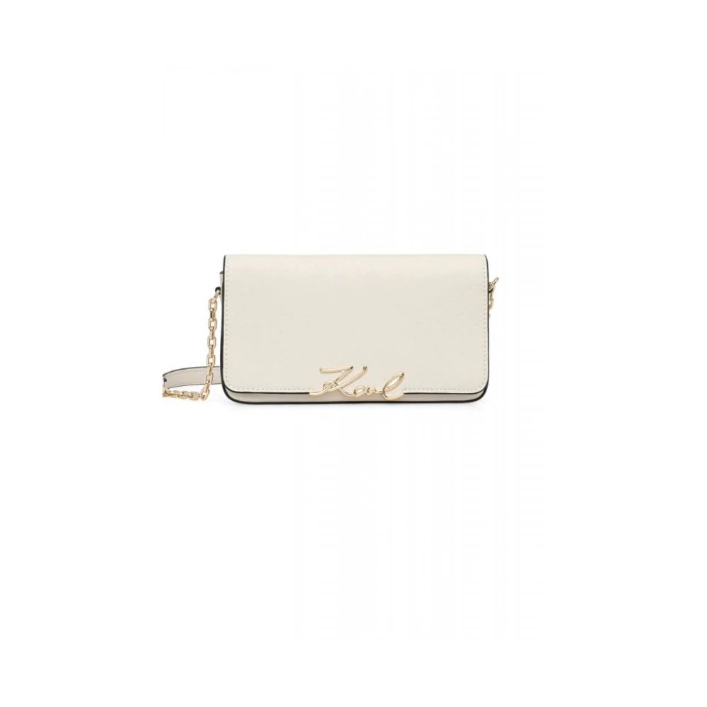 Karl Lagerfeld Women's Beige K/Signature Shoulder Bag
