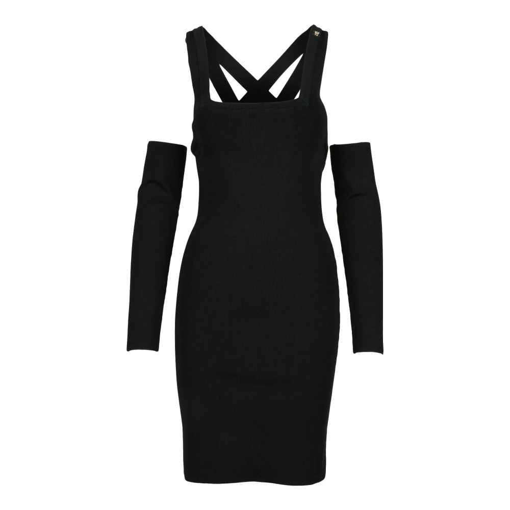 Pinko Elegante jurk met elastanmix Black Dames