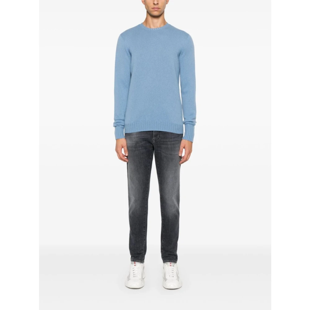 Incotex Slim Fit Grijze Denim Jeans Gray Heren