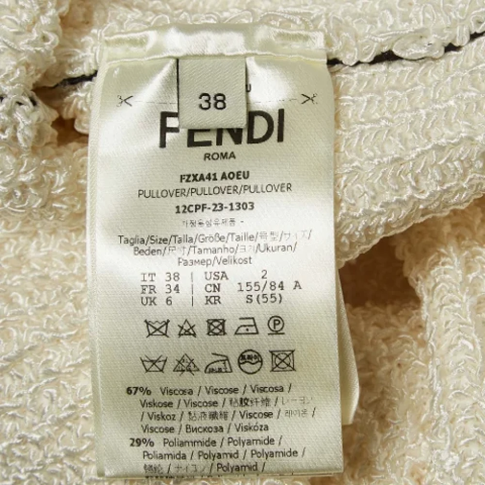 Fendi Vintage Pre-owned Knit tops White Dames
