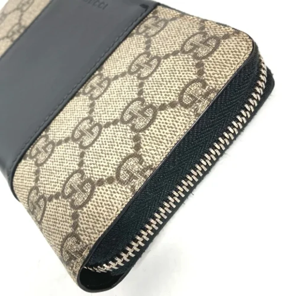 Gucci Vintage Pre-owned Canvas wallets Beige Dames