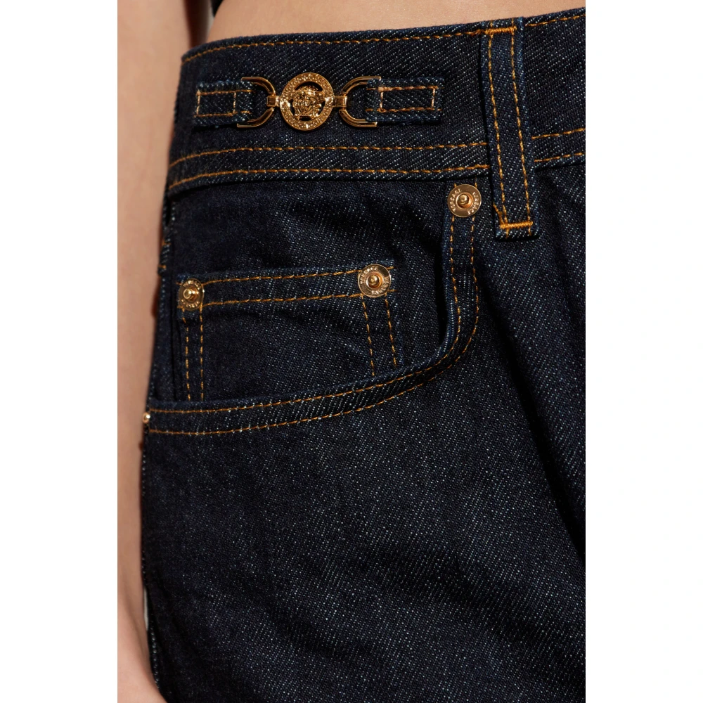 Versace Denim rok Blue Dames