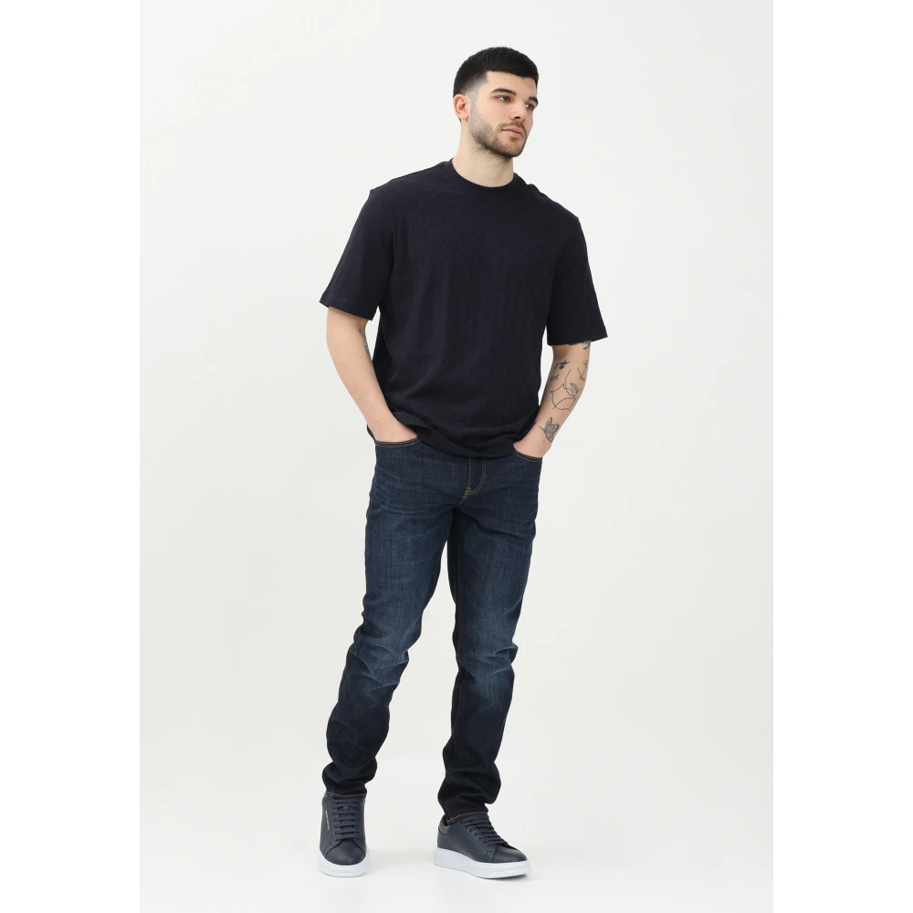 Armani Exchange Slim Fit Denim Jeans voor Mannen Blue Heren
