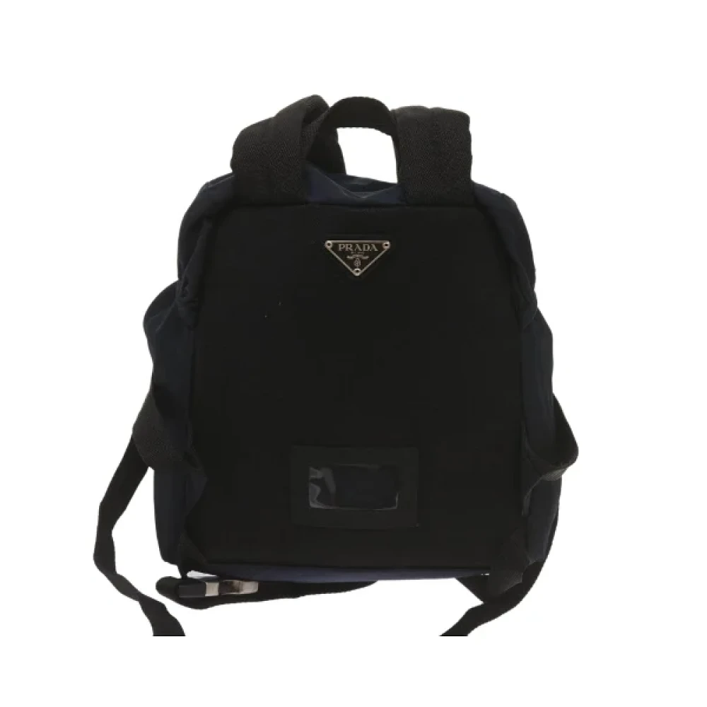 Prada Vintage Pre-owned Nylon backpacks Blue Dames