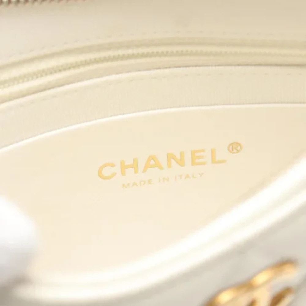 Chanel Vintage Pre-owned Leather chanel-bags White Dames