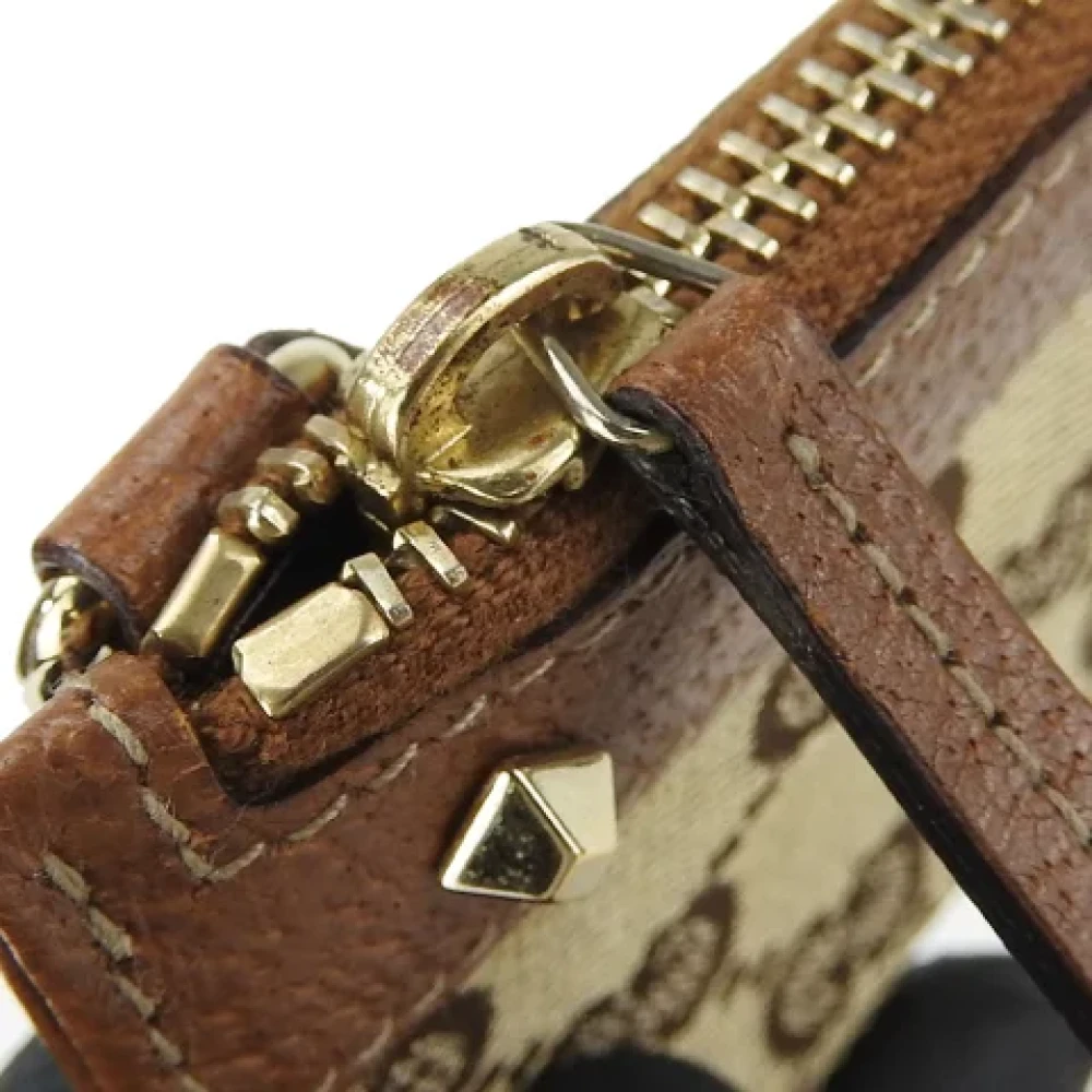 Gucci Vintage Pre-owned Canvas wallets Brown Dames