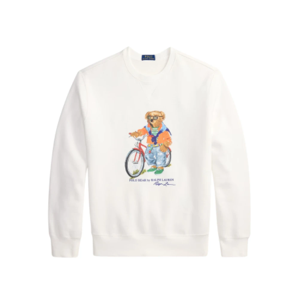Ralph Lauren Herr Vit Sweatshirts & Hoodies M, Summer Bear Sweatshirt