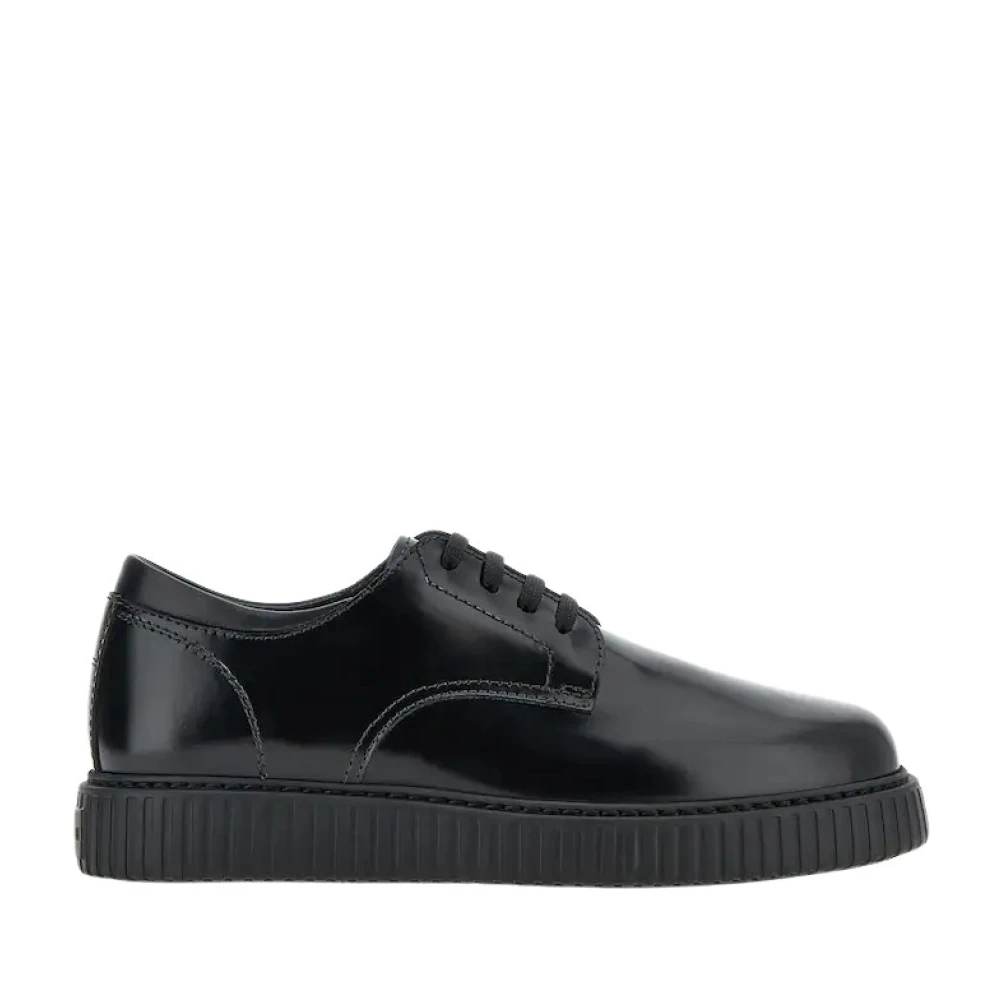 Hogan Men's Black Sneakers,, Flat Shoes Size 10 Uk