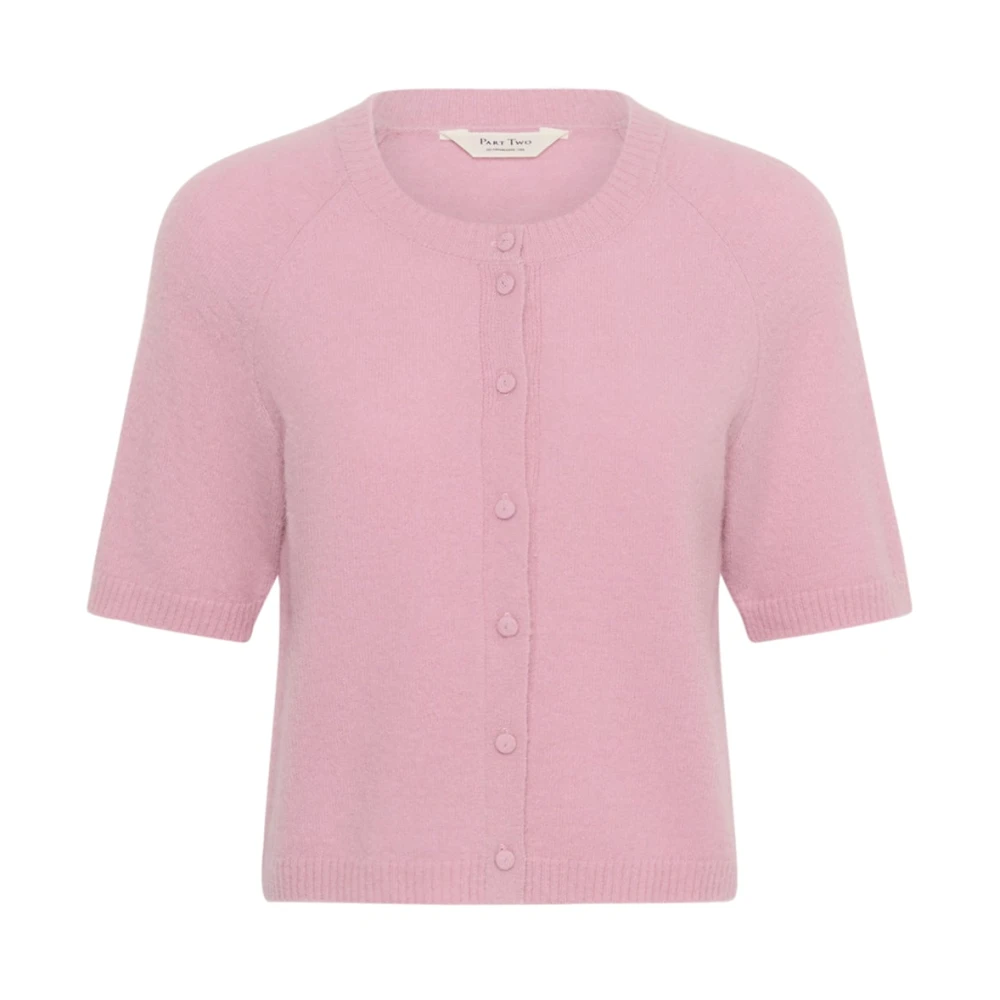 Part Two Women's Pink Cardigans - Cardigans - L - Knitwear