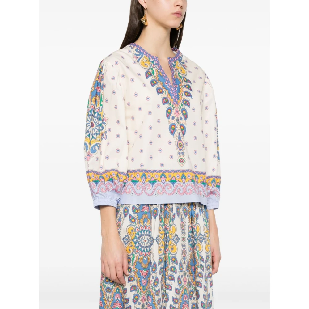 ETRO Shirt met medaillon- en Paisley-print Multicolor Dames