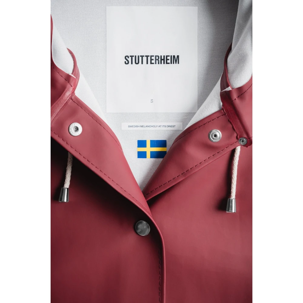 Stutterheim Stockholm Hilltop Raincoat Red Dames
