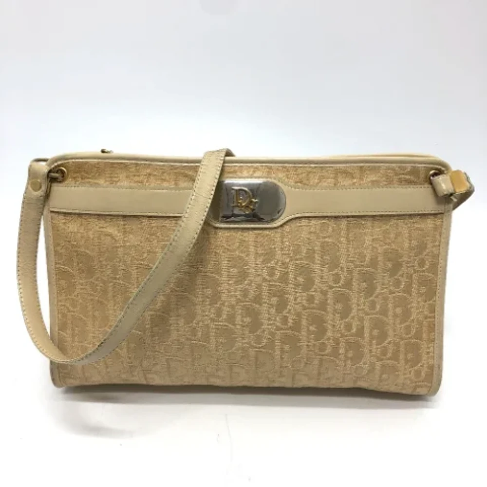 Dior Vintage Pre-owned Fabric dior-bags Beige Dames