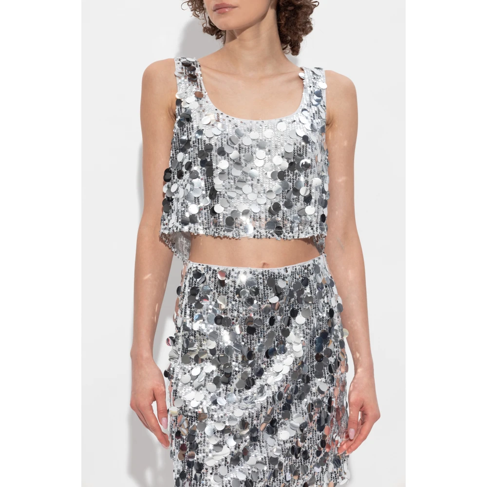Gestuz GlittaGZ Top Gray Dames