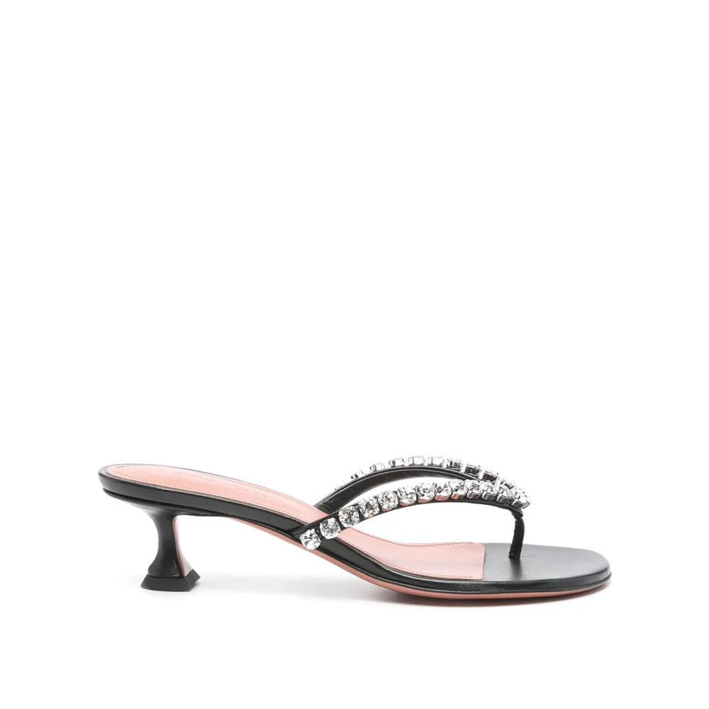 Amina Muaddi Women's Black/White And Sandals