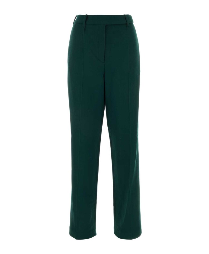 pantalon-en-laine-vert-fonce