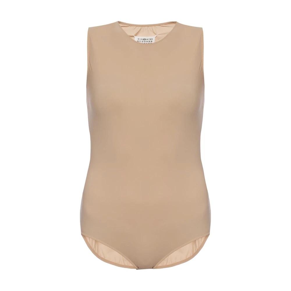 Maison Margiela Mujer Beige - Body Sin Mangas - Tops - S - Body Sin Mangas