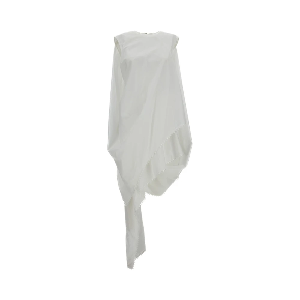 Jacquemus White Short Dresses, Female, S, La Robe Traversin Courte