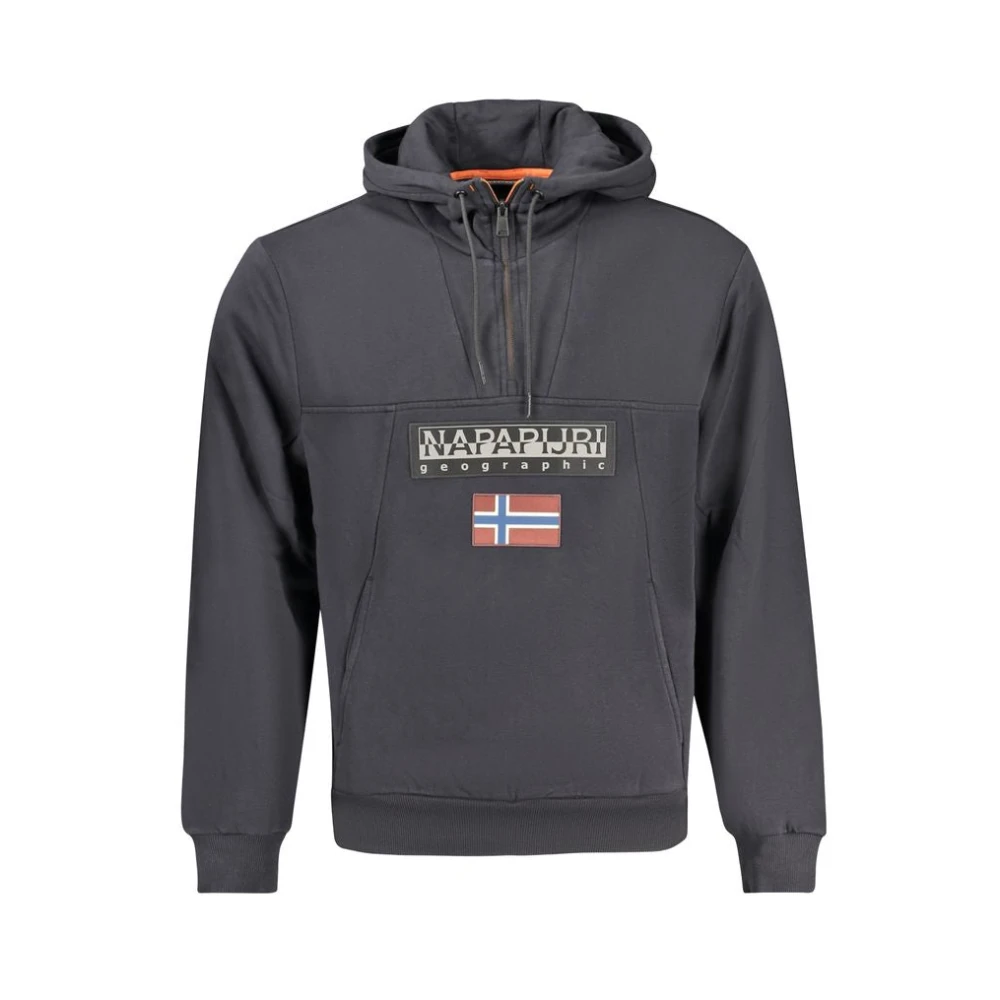 Napapijri Zwarte Katoenen Trui Black Heren