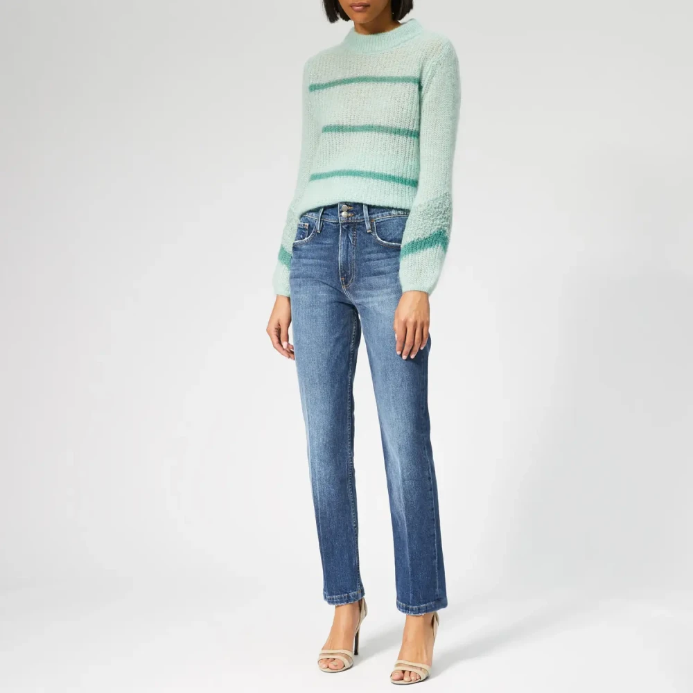 Frame Stijlvolle Slim-Fit Jeans Blue Dames