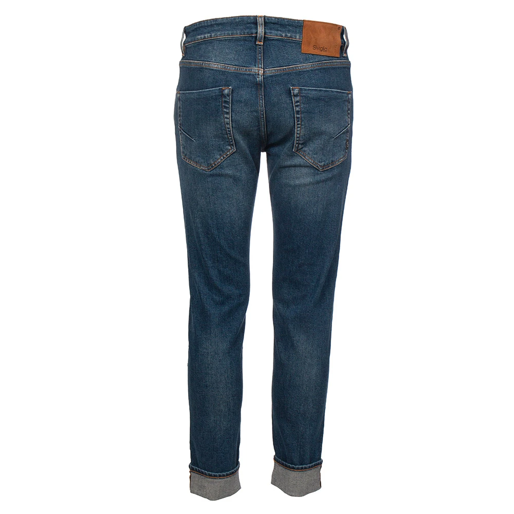 Siviglia Katoenen Marotta Broek 5 Zakken Regular Fit Blue Heren