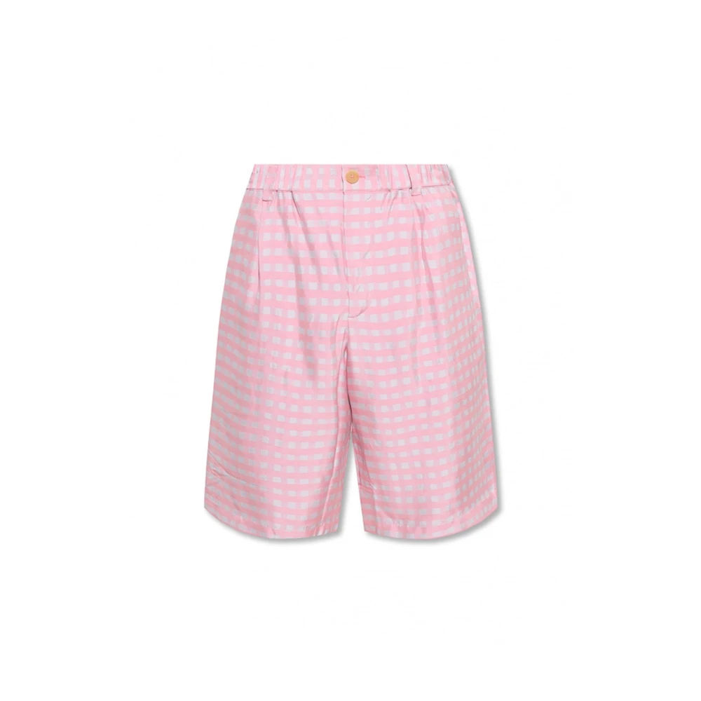 Jacquemus Gelati Shorts Mannen Italië Gemaakt Pink Heren