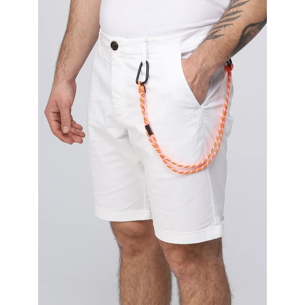 Sun68 Klassieke Chino Fold Shorts White Heren